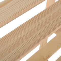 vidaXL 3-Tier Storage Rack 80x28.5x90 cm Solid Pinewood 4