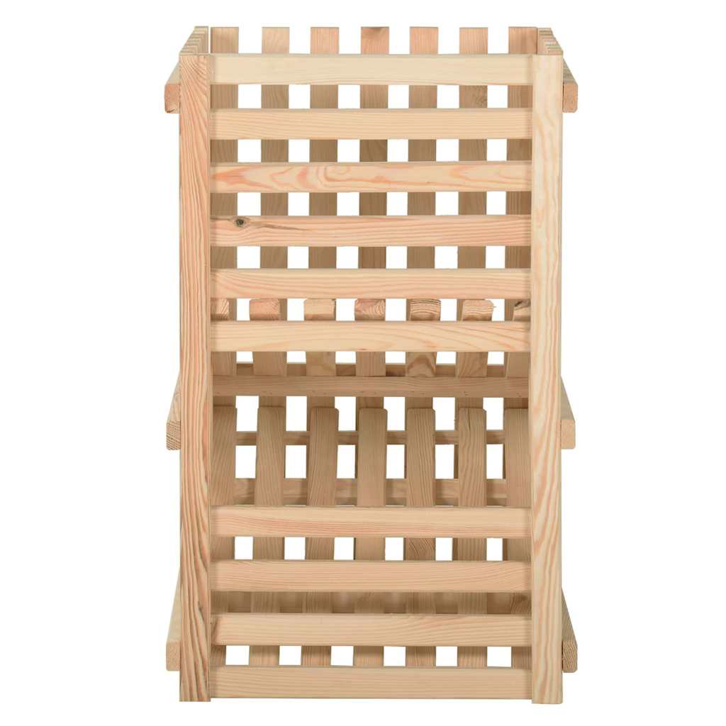 vidaXL Potato Box | Pine | Solid Pinewood | 50x50x80 cm | Potato Box 3