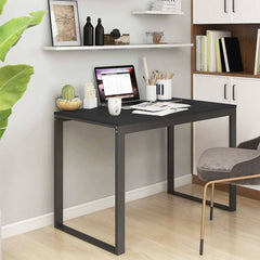 Computer Desk 110x60x73 cm Engineered Wood Black
