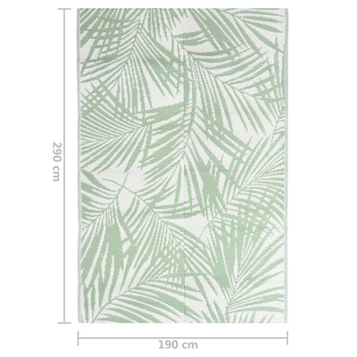 Outdoor Rug Green 190x290 cm PP