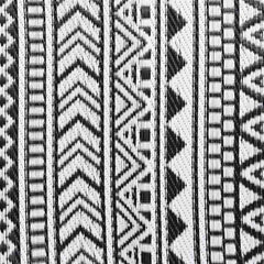 vidaXL Outdoor Rug | Black | Polypropylene | Large | Decorative Inlays 6