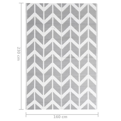 Outdoor Rug Grey 160x230 cm PP