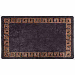 Rug Washable and Gold Black 120 x 180 cm