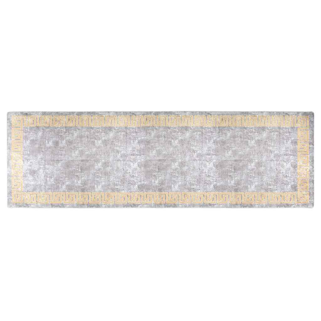 vidaXL Rug | Grey | 100% Polyester | 80x300 cm | Rug | Rectangular 2