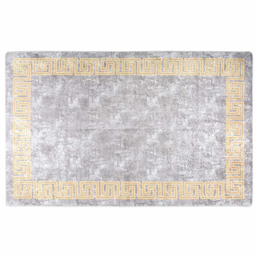 vidaXL Rug | Grey | 100% Polyester | 160x230 cm | Area Rug | Rectangular 1
