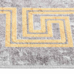 vidaXL Rug | Grey | 100% Polyester | 160x230 cm | Area Rug | Rectangular 5