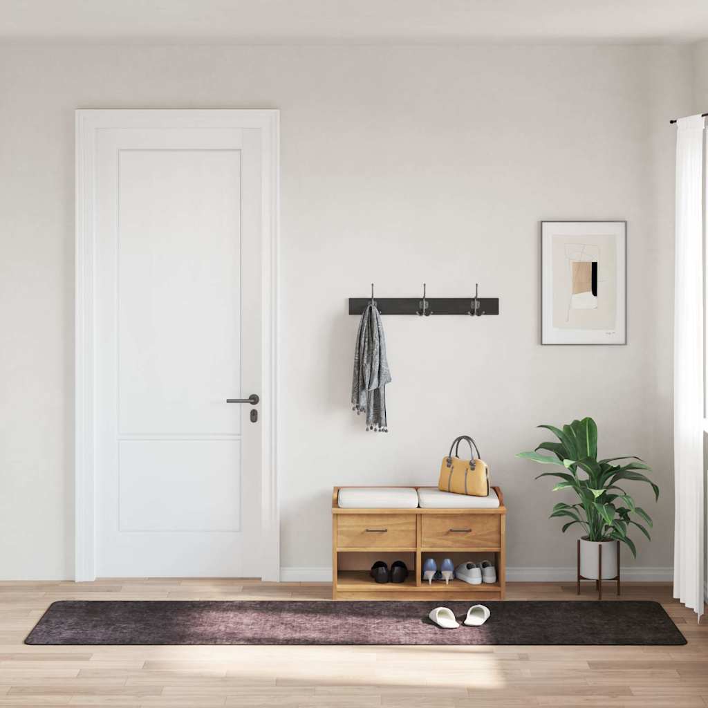 vidaXL Rug | Anthracite | 100% Polyester | 80 x 300 cm | Rug | Rectangular 1