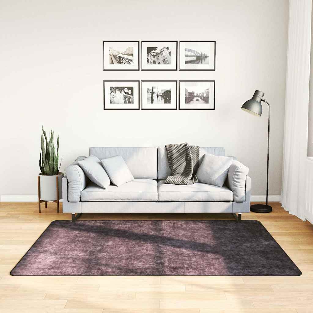 vidaXL Rug | Anthracite | Polyester | 120 x 180 cm | Area Rug | Rectangular 1