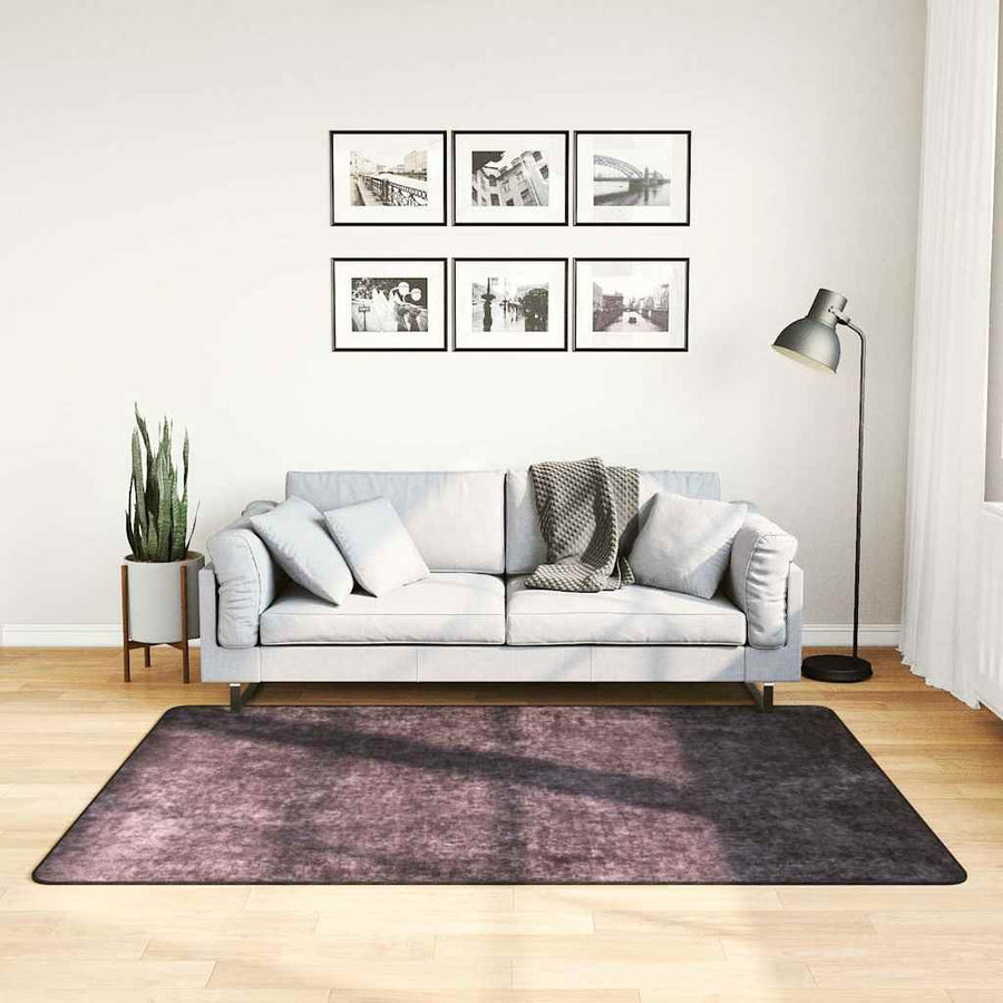 vidaXL Rug | Anthracite | Polyester | 120 x 180 cm | Area Rug | Rectangular 1