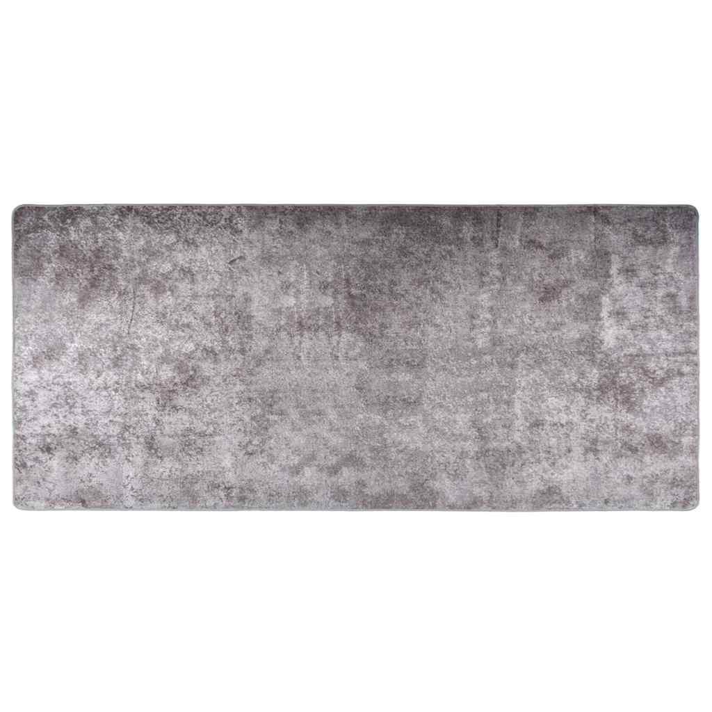 vidaXL Rug | Grey | 100% Polyester | 80 x 300 cm | Rug | Rectangular | Modern 2