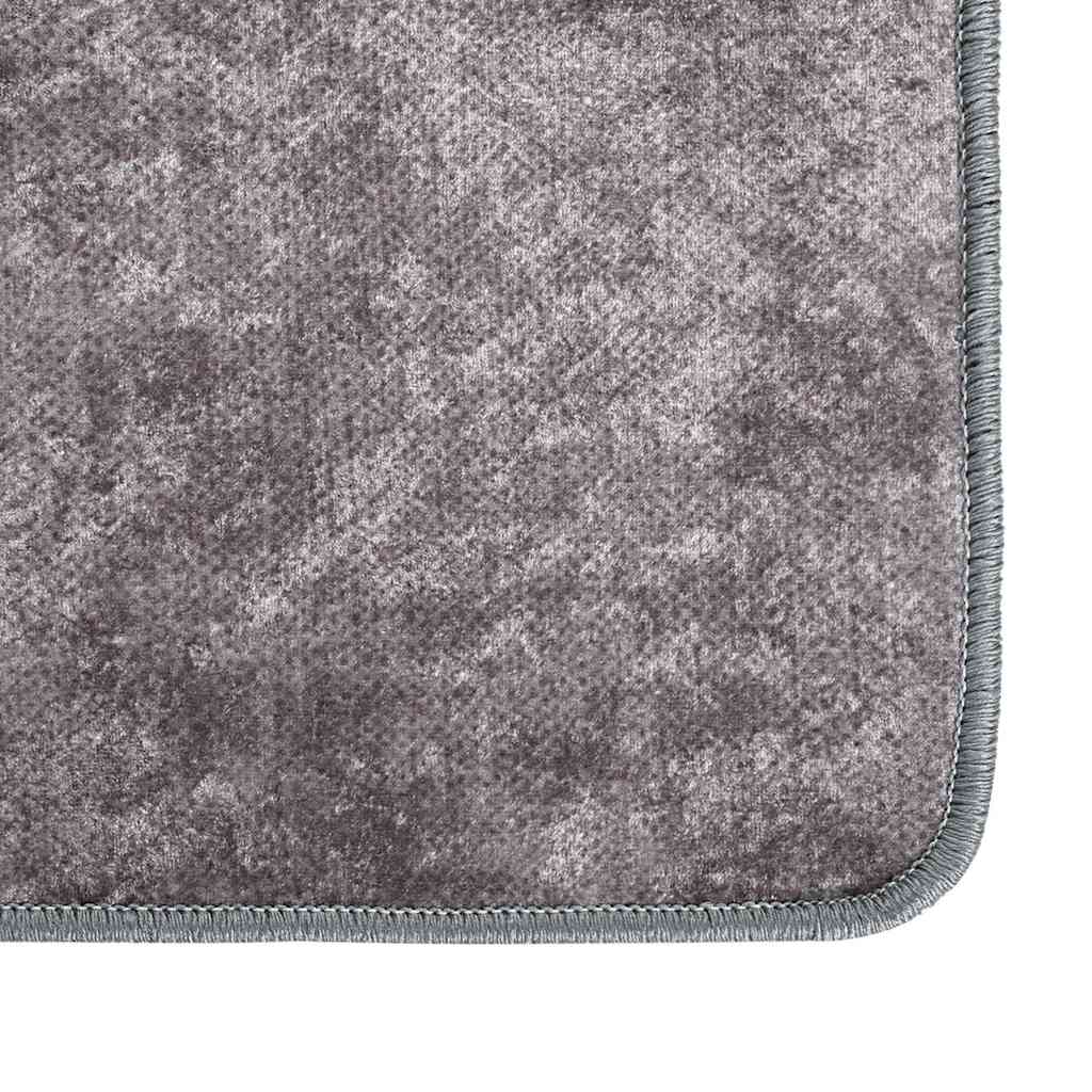 vidaXL Rug Washable 160x230 cm Grey 4