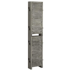 vidaXL 6-Panel Room Divider Grey 214x166 cm Solid Wood 3