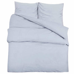 vidaXL Duvet Cover Set Grey 220x240 cm Cotton 2