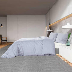 vidaXL Duvet Cover Set Grey 220x240 cm Cotton 4