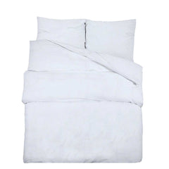 vidaXL Duvet Cover Set White 155x220 cm Cotton 2