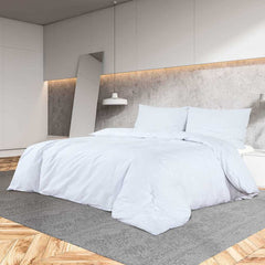 vidaXL Duvet Cover Set White 155x220 cm Cotton 1