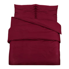 vidaXL Duvet Cover Set Bordeaux 260x240 cm Cotton 2