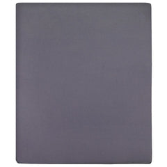 vidaXL Jersey Fitted Sheets 2 pcs Anthracite 180x200 cm Cotton 2