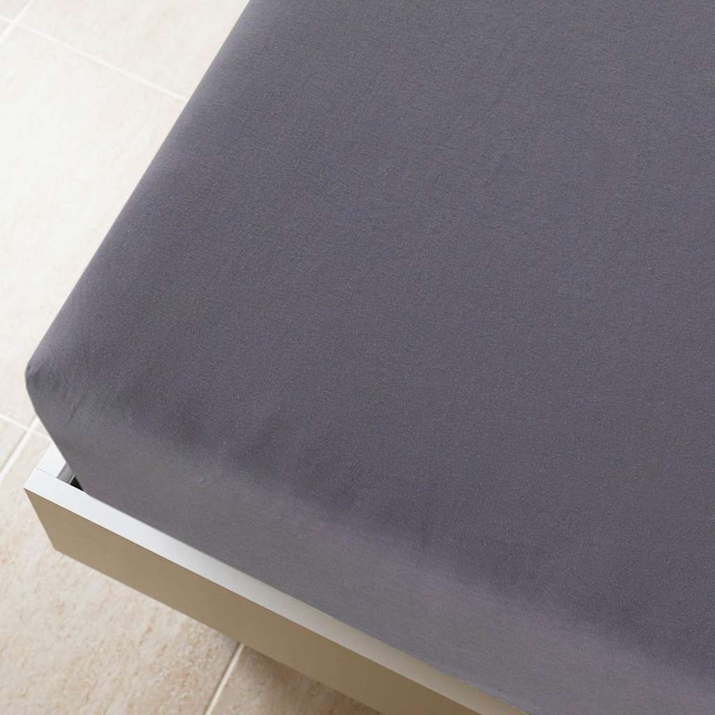 vidaXL Jersey Fitted Sheets 2 pcs Anthracite 180x200 cm Cotton 4