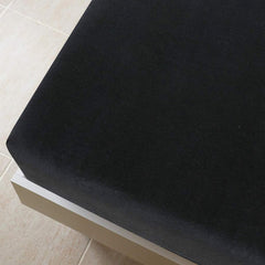 vidaXL Jersey Fitted Sheets 2 pcs Black 180x200 cm Cotton 4