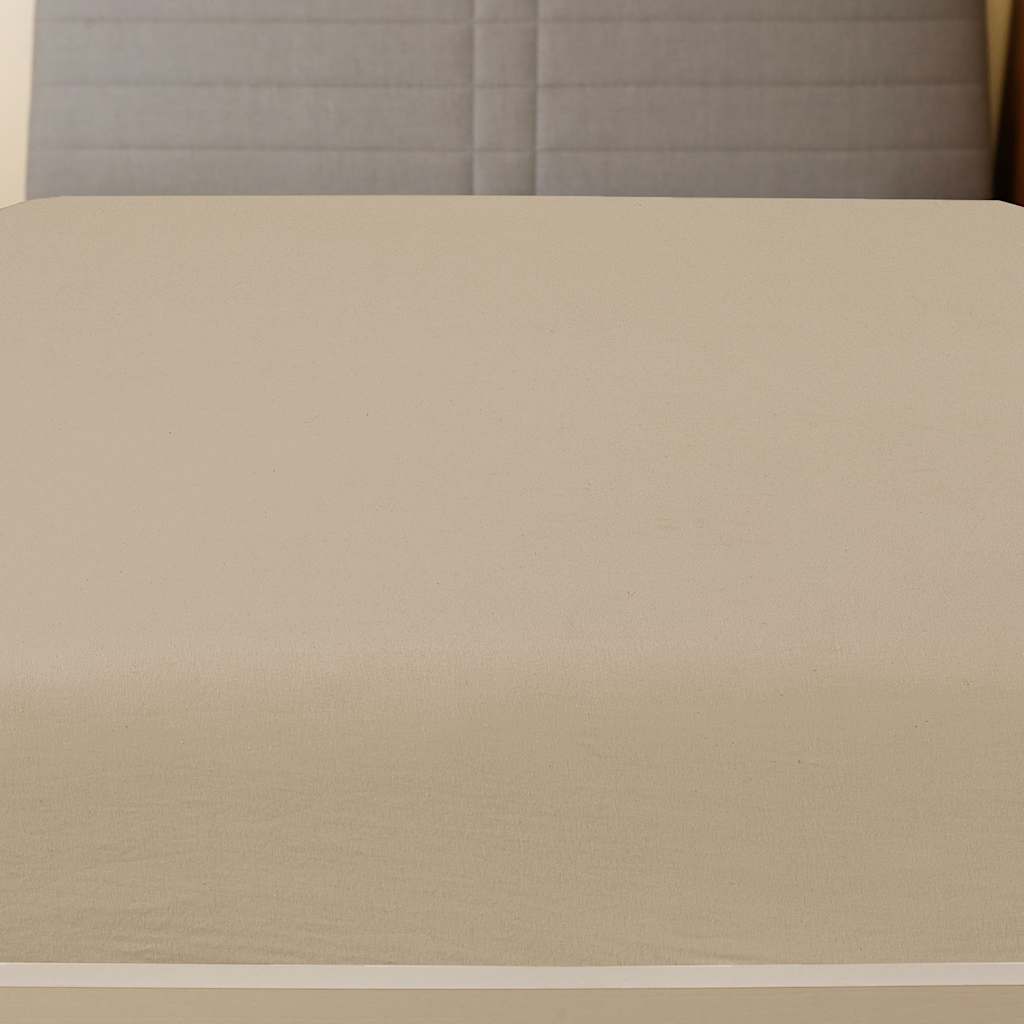 vidaXL Jersey Fitted Sheets 2 pcs Taupe 180x200 cm Cotton 2