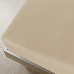 vidaXL Jersey Fitted Sheets 2 pcs Taupe 180x200 cm Cotton 3