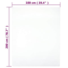 vidaXL Jersey Fitted Sheets 2 pcs White 100x200 cm Cotton 4