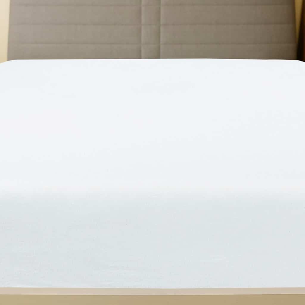 vidaXL Jersey Fitted Sheets 2 pcs White 180x200 cm Cotton 3