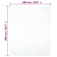 vidaXL Jersey Fitted Sheets 2 pcs White 180x200 cm Cotton 4