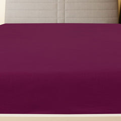 vidaXL Jersey Fitted Sheets 2 pcs Bordeaux 180x200 cm Cotton 3