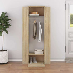 vidaXL Hallway Cabinets 2 pcs Sonoma Oak Engineered Wood 1
