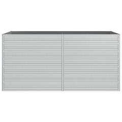vidaXL Garden Raised Bed | Silver | Galvanized Steel | 160x80x77 cm | Durable 4
