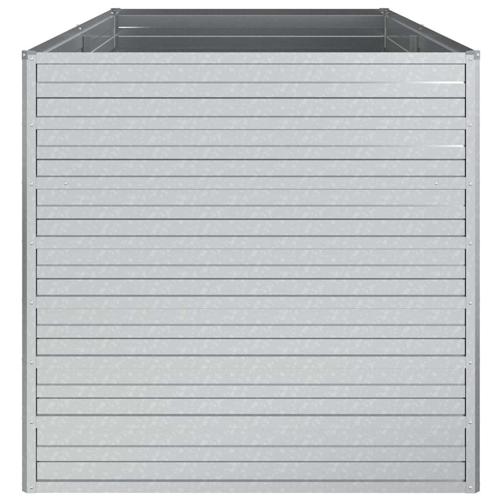 vidaXL Garden Raised Bed | Silver | Galvanized Steel | 160x80x77 cm | Durable 5