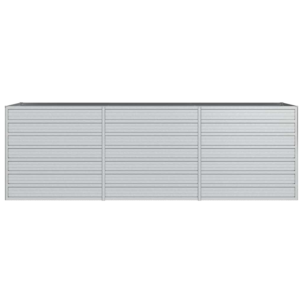 vidaXL Garden Raised Bed | Silver | Galvanised Steel | Large | Garden Raised Bed 4