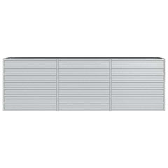 vidaXL Garden Raised Bed | Silver | Galvanised Steel | Large | Garden Raised Bed 4