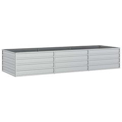 vidaXL Garden Raised Bed | Silver | Galvanized Steel | Large 2