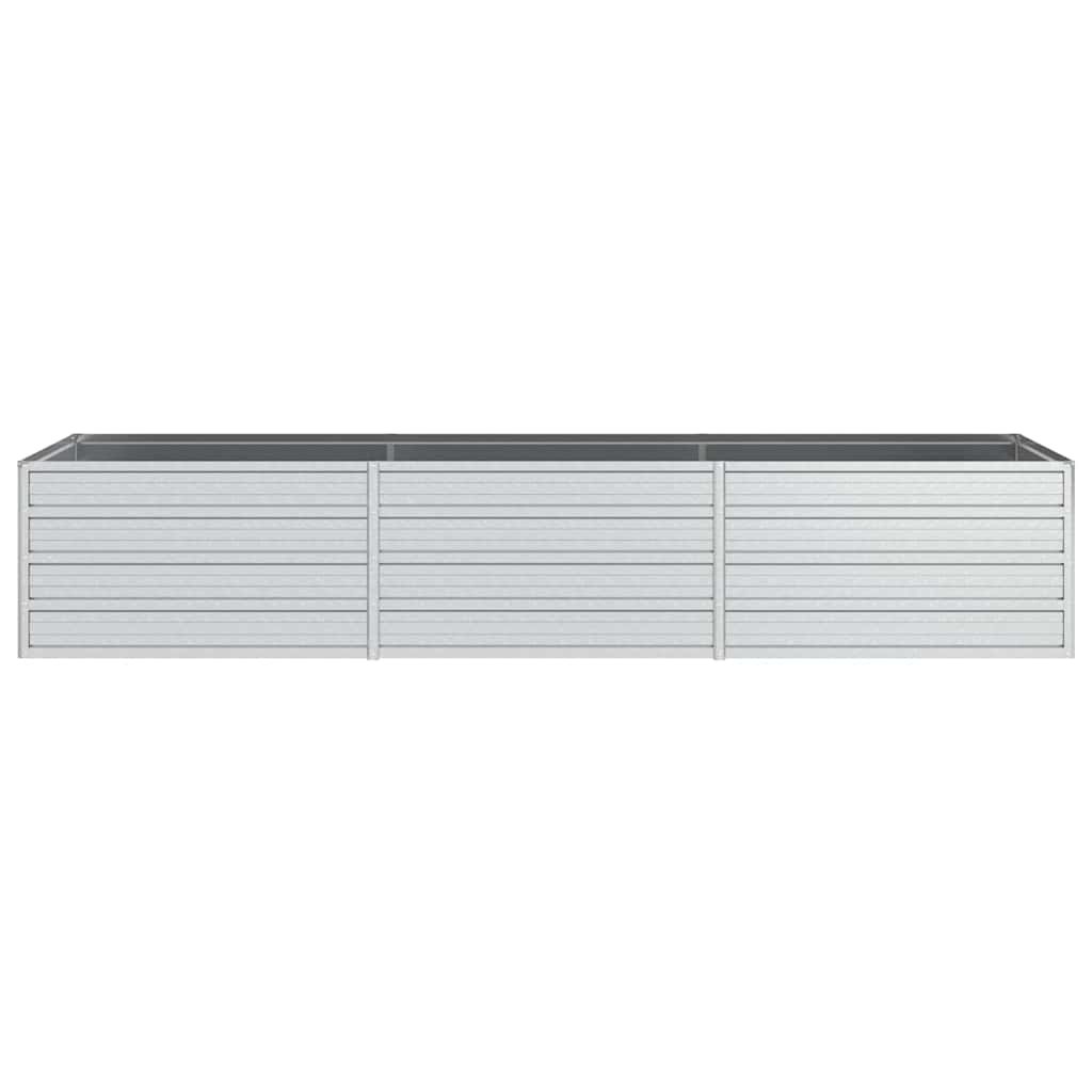 vidaXL Garden Raised Bed | Silver | Galvanized Steel | Large 4