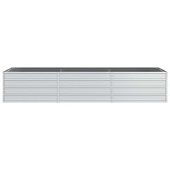 vidaXL Garden Raised Bed | Silver | Galvanized Steel | Large 4