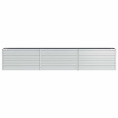 vidaXL Garden Raised Bed | Silver | Galvanised Steel | Large | Durable 4