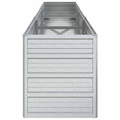 vidaXL Garden Raised Bed | Silver | Galvanised Steel | Large | Durable 5
