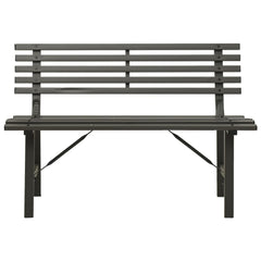 vidaXL Garden Bench | Black | Powder-coated steel | Large | Durable 3