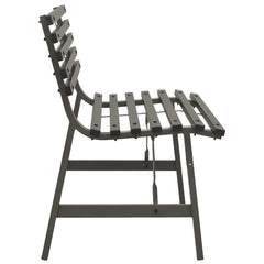vidaXL Garden Bench | Black | Powder-coated steel | Large | Durable 4