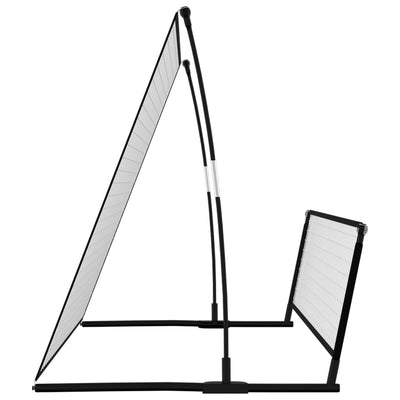 2 in 1 Soccer Rebounder Football Goal 202x104x120 cm Steel