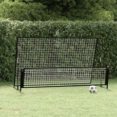 vidaXL 2 in 1 Soccer Rebounder Football Goal 202x104x120 cm Steel 1