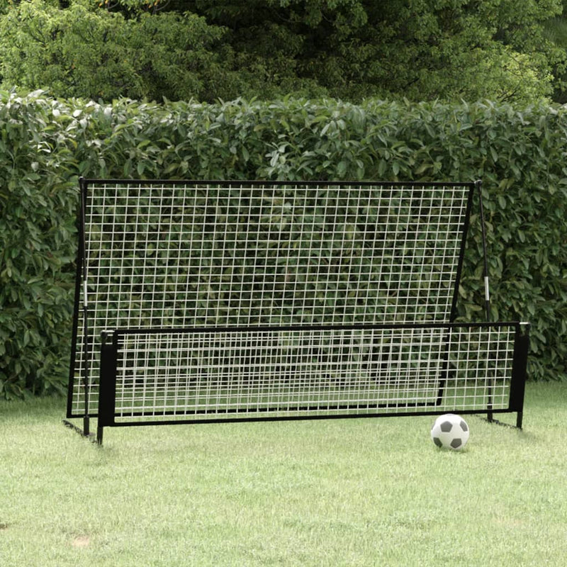 2 in 1 Soccer Rebounder Football Goal 202x104x120 cm Steel