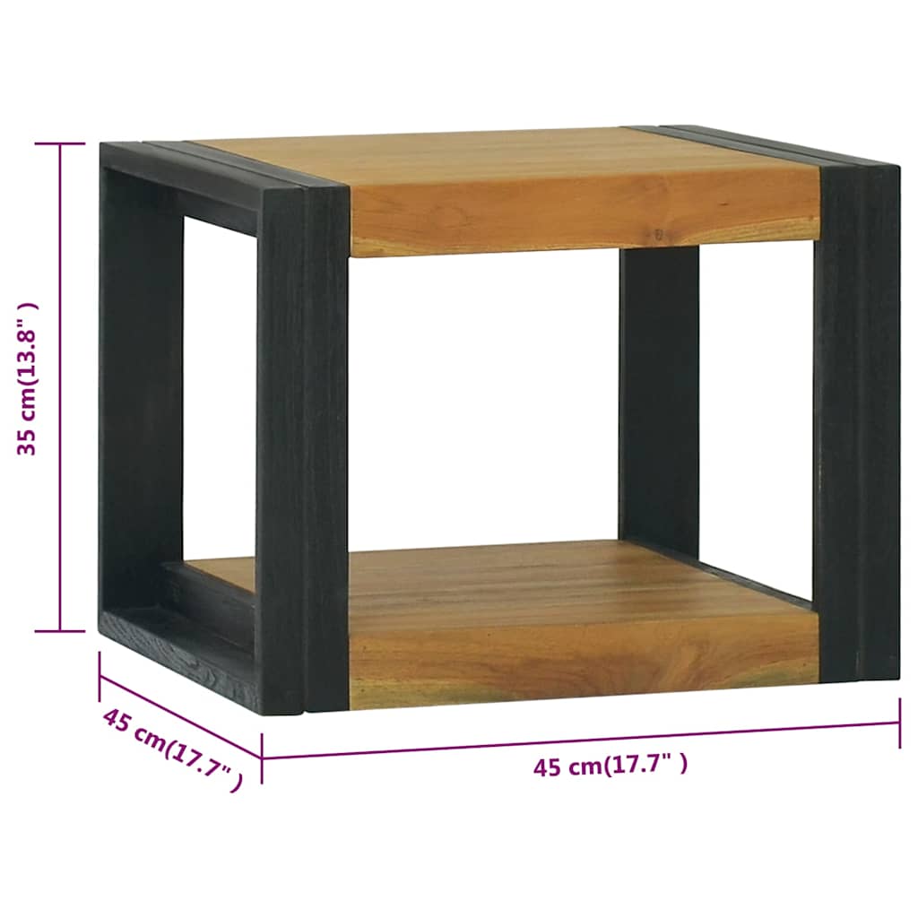 vidaXL Bathroom Cabinet | Natural Teak | Solid teak wood with a natural finish 6