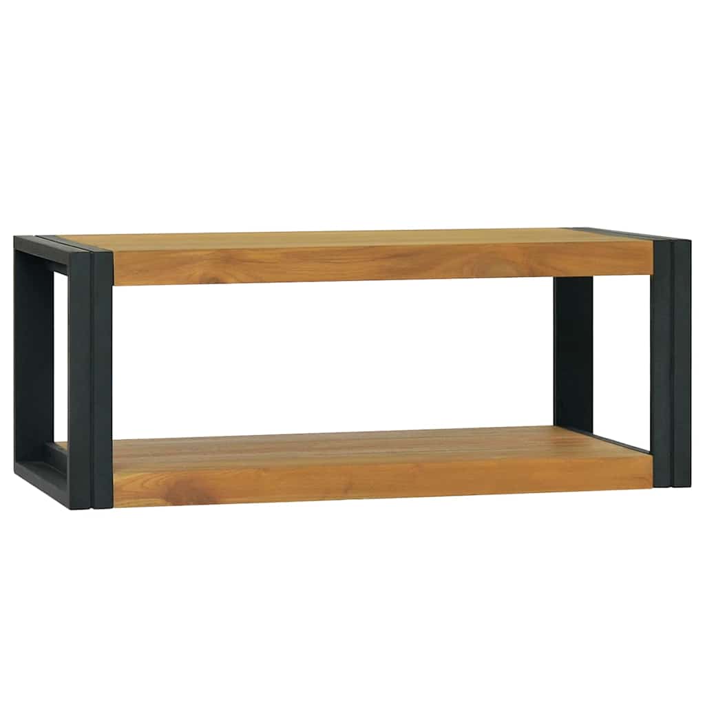vidaXL Bathroom Cabinet | Natural Teak | Solid Teak Wood | 90 x 45 x 35 cm 1