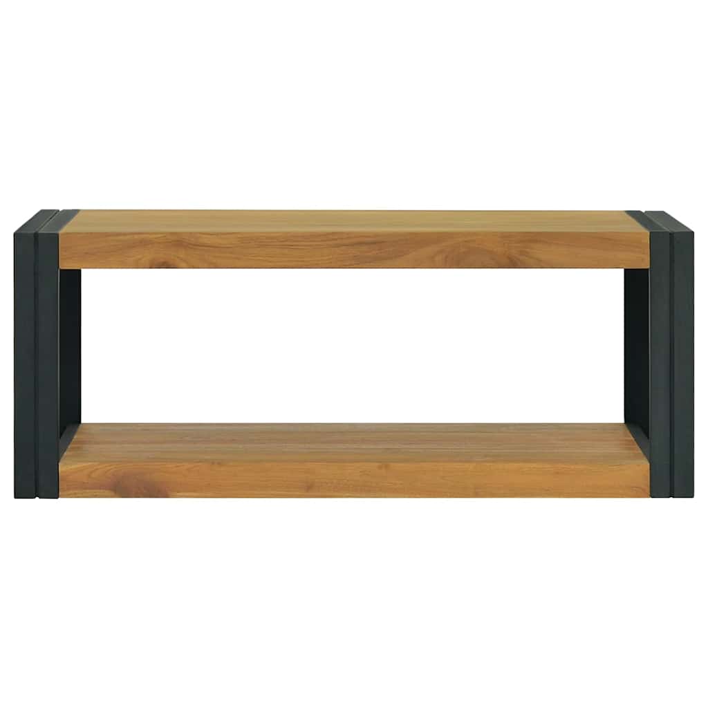 vidaXL Bathroom Cabinet | Natural Teak | Solid Teak Wood | 90 x 45 x 35 cm 2