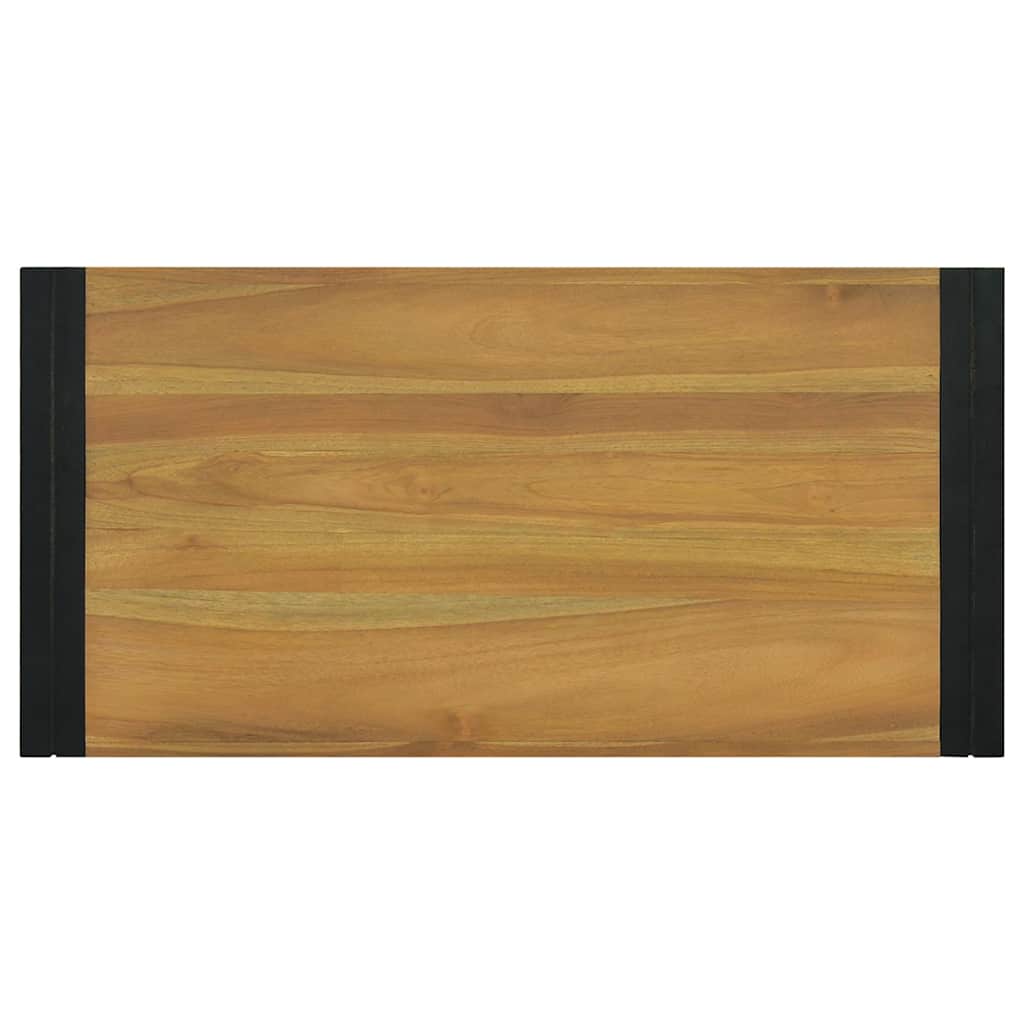 vidaXL Bathroom Cabinet | Natural Teak | Solid Teak Wood | 90 x 45 x 35 cm 4
