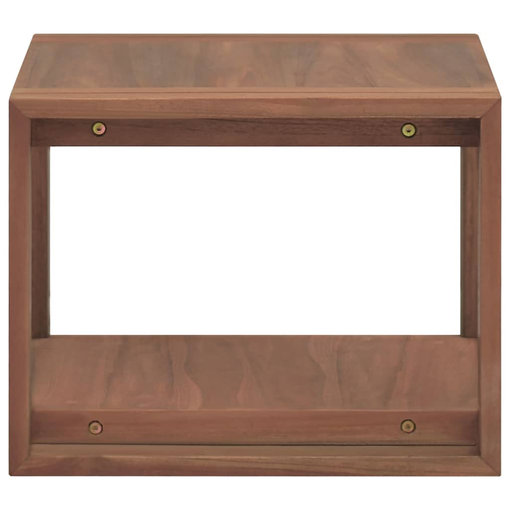 vidaXL Bathroom Cabinet | Natural Wood | Solid Teak Wood | Medium | Modern 3